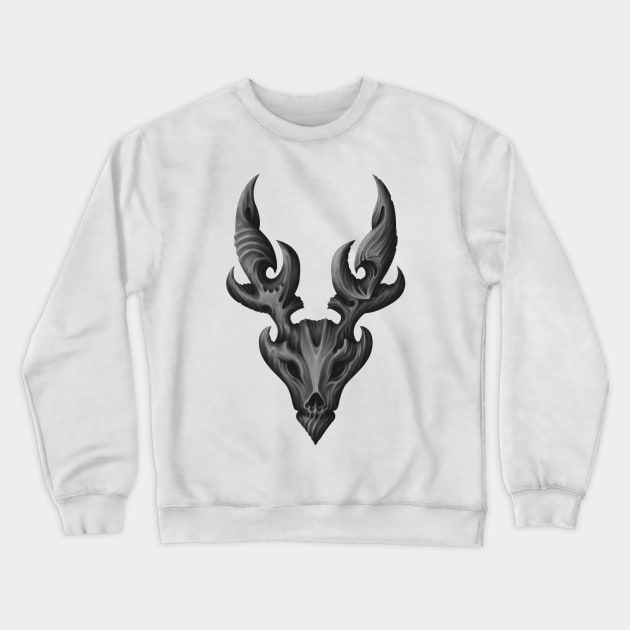 deer skull art Crewneck Sweatshirt by Hedgeh0g
